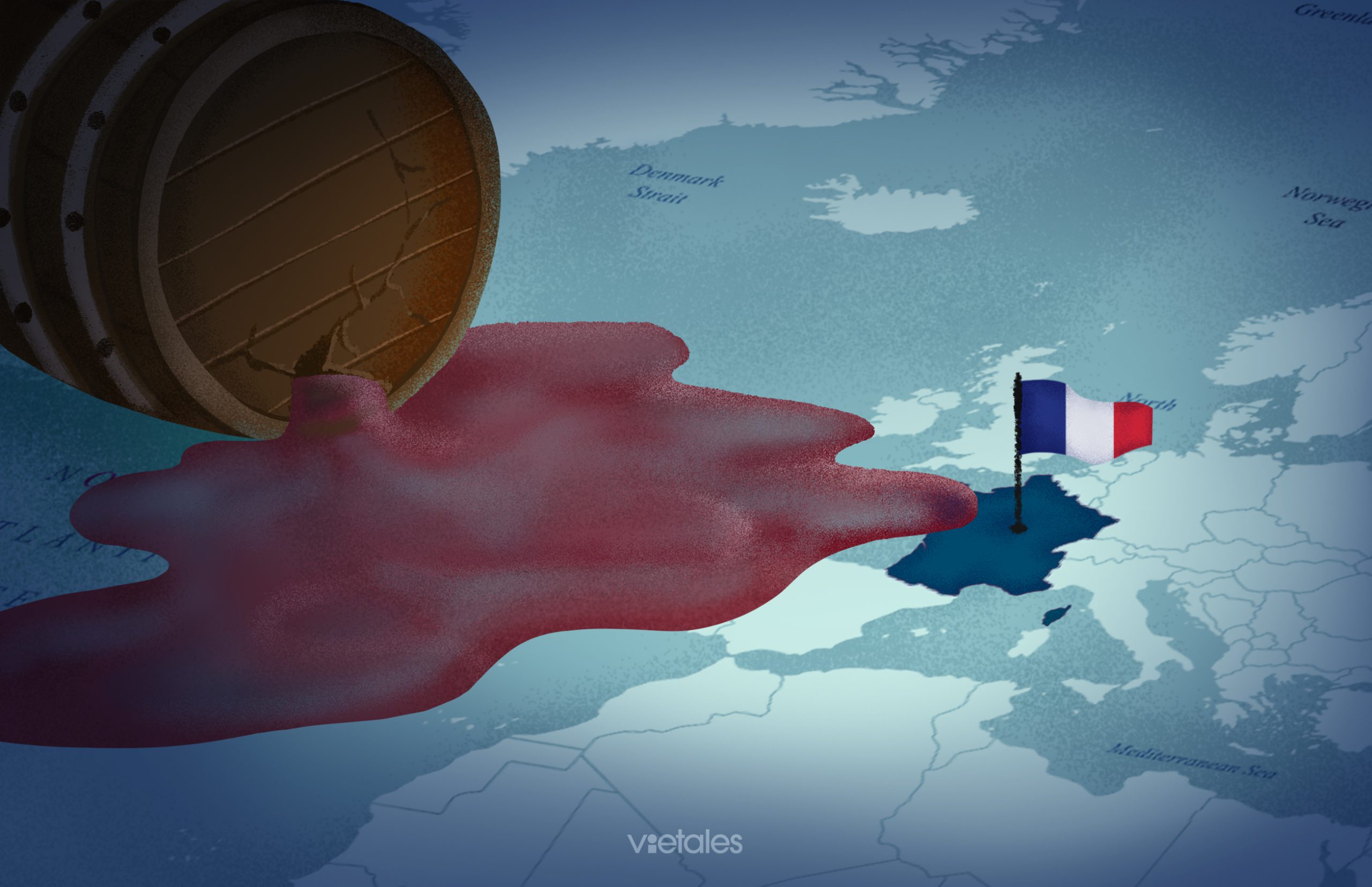 Pháp: Thùng rượu ngon bị thủng