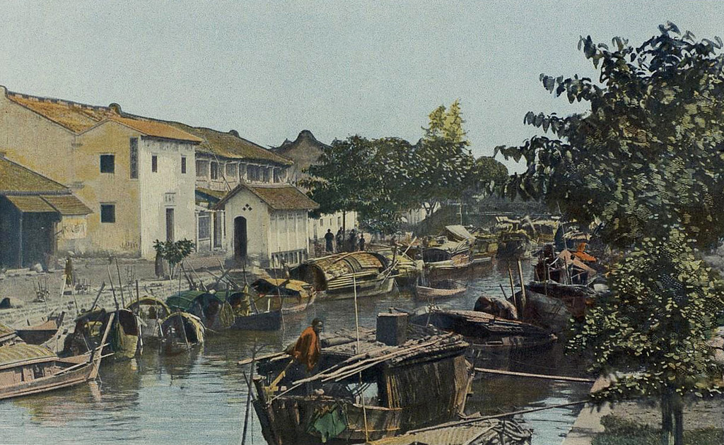Kênh Bãi Sậy ở khu vực Chợ Lớn, Sài Gòn, Đông Dương năm 1903.