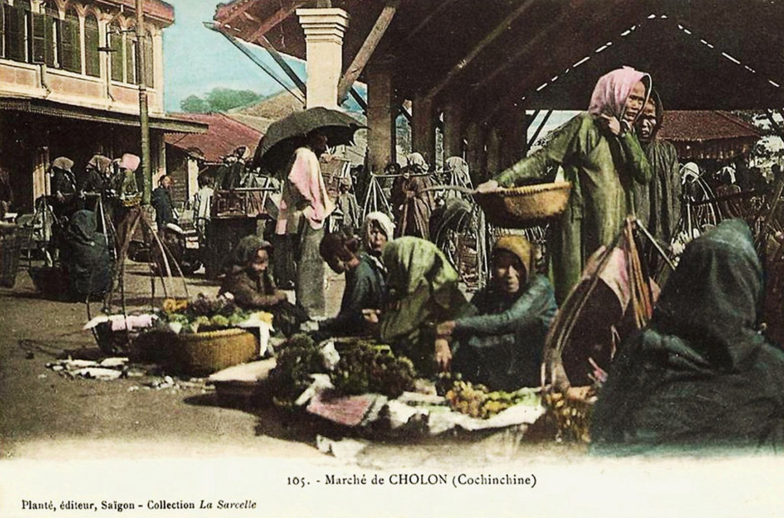 Khu chợ cá trong Chợ Lớn 1903