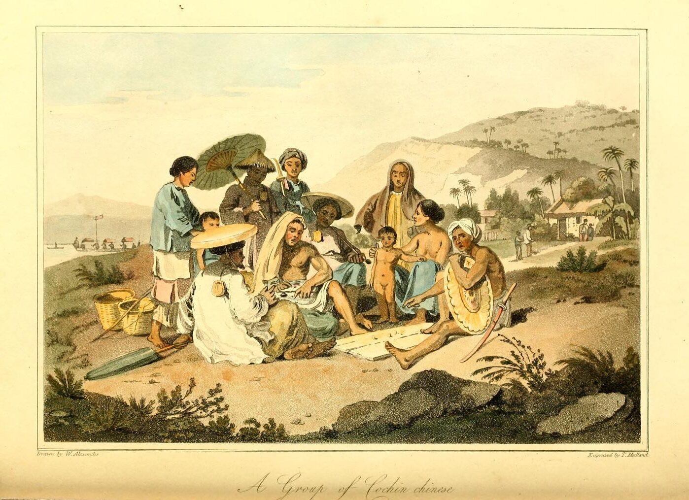 Một số sinh hoạt xứ Đàng Trong năm 1972 qua tranh vẽ cả John Barrow