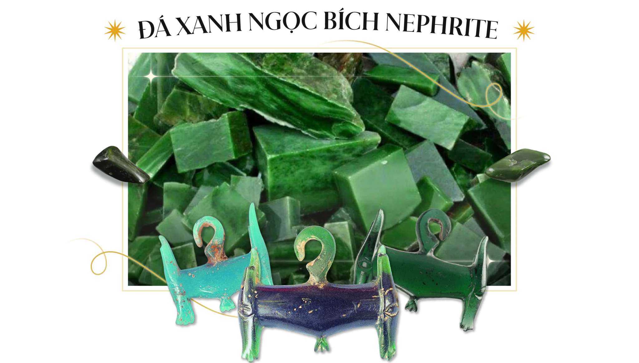 Đá xanh ngọc bích Nephrite